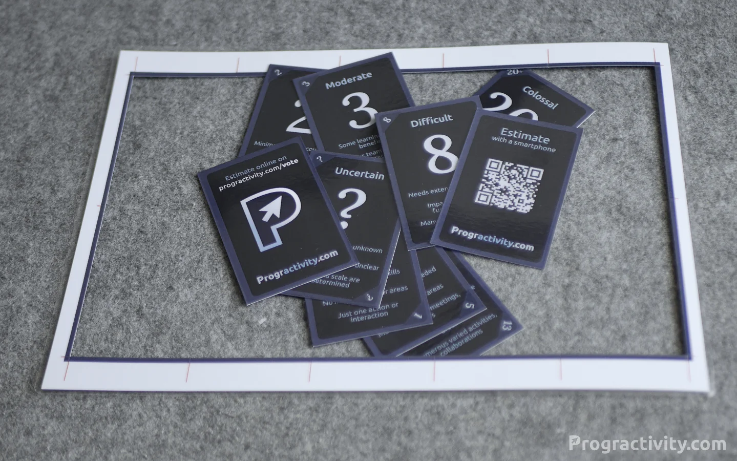 Cut Out Agile Poker Cards